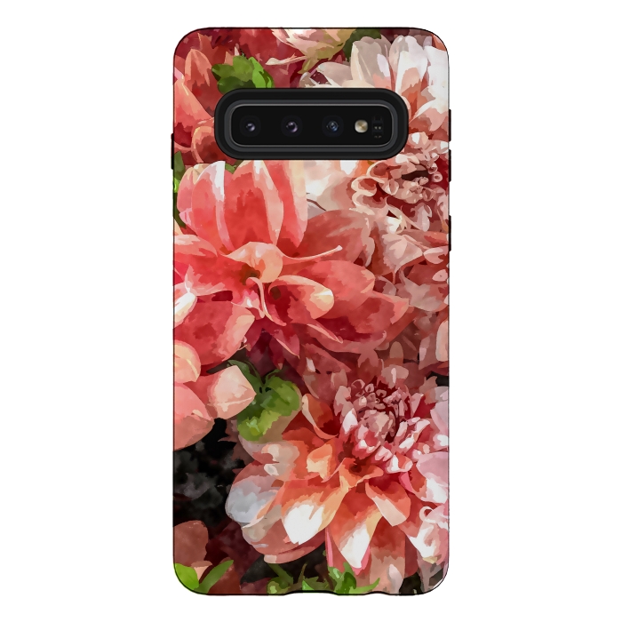 Galaxy S10 StrongFit Beauty in Dahlia by Creativeaxle