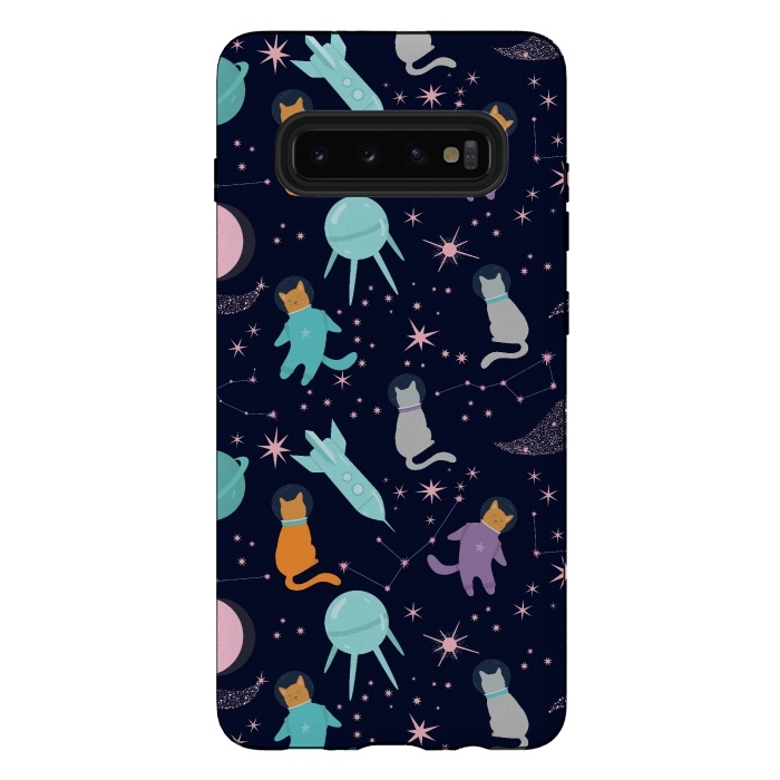 Galaxy S10 plus StrongFit Cats in space by  Utart