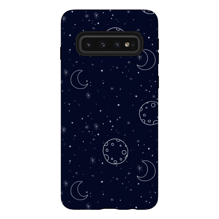 Galaxy S10 StrongFit Moon and Stars by  Utart