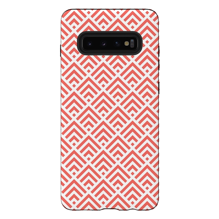 Galaxy S10 plus StrongFit Living Coral Pattern II by Art Design Works