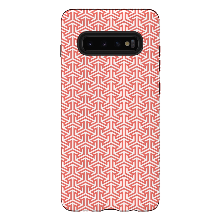 Galaxy S10 plus StrongFit Living Coral Pattern III by Art Design Works