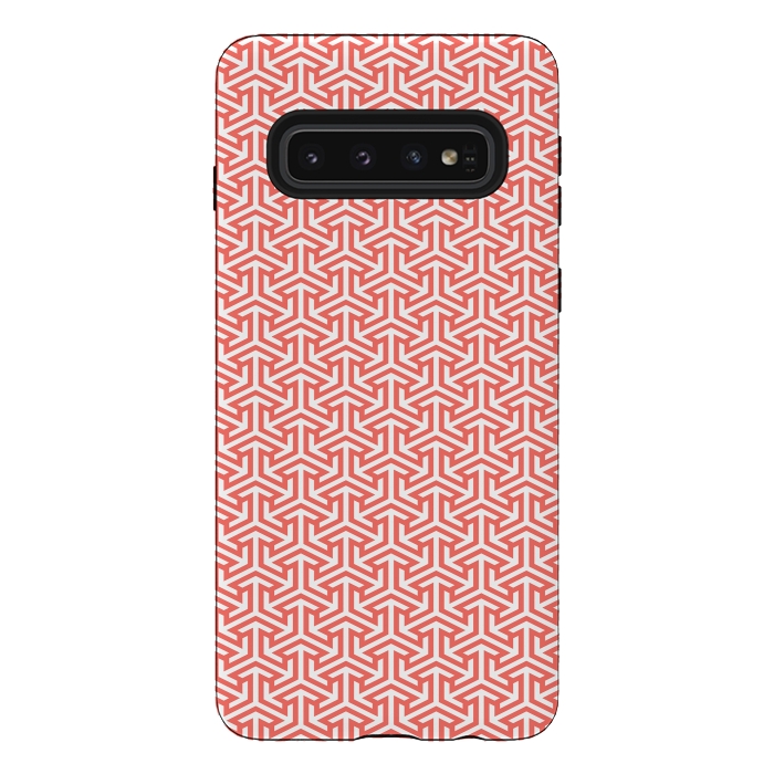 Galaxy S10 StrongFit Living Coral Pattern III by Art Design Works