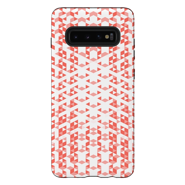 Galaxy S10 plus StrongFit Living Coral Pattern VI by Art Design Works