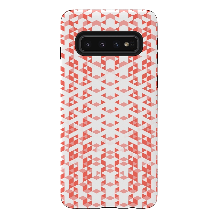 Galaxy S10 StrongFit Living Coral Pattern VI by Art Design Works