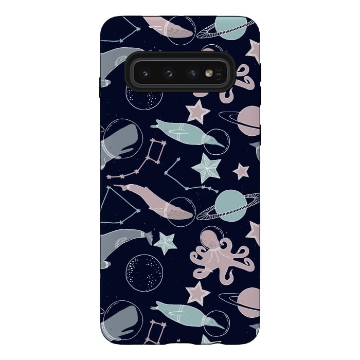 Galaxy S10 StrongFit Ocean animals in space by  Utart