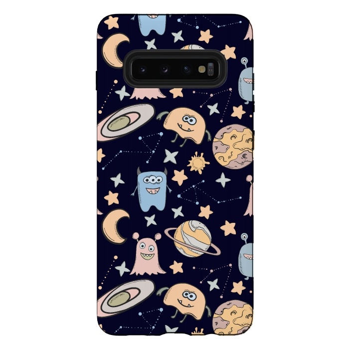 Galaxy S10 plus StrongFit Monster in Space by  Utart