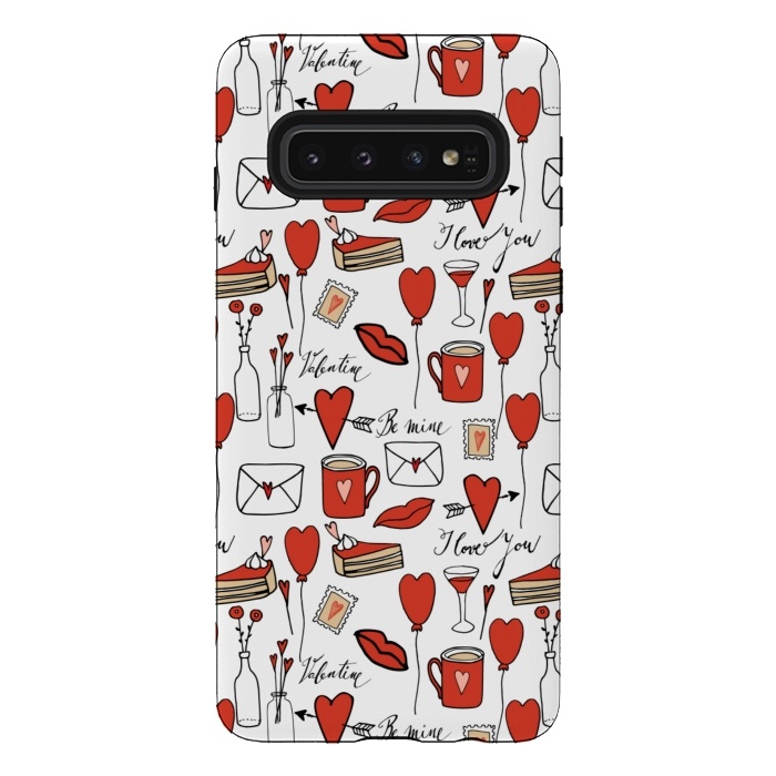 Galaxy S10 StrongFit I love you- happy valentines day by  Utart