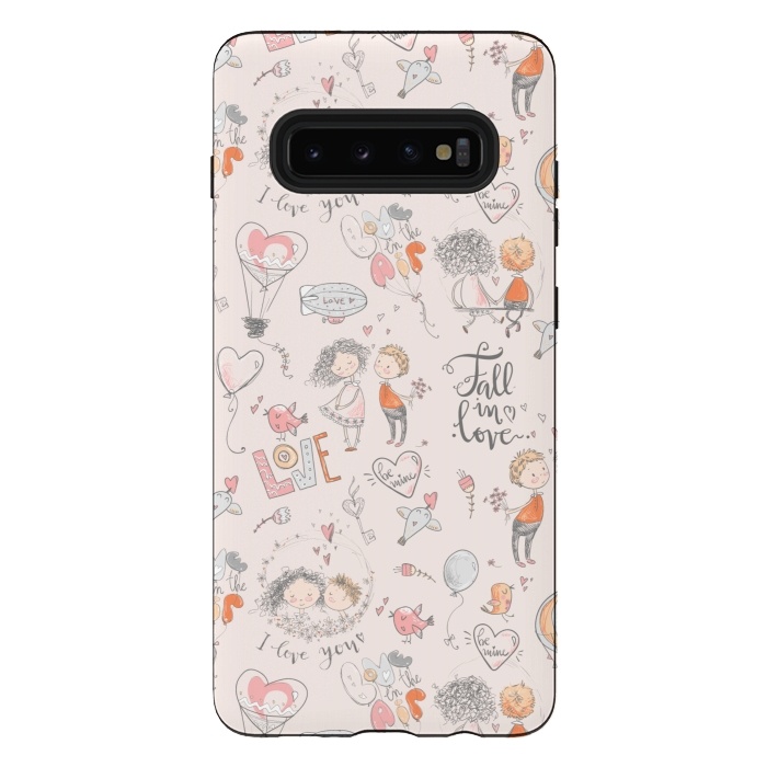 Galaxy S10 plus StrongFit Fall in love- happy valentines day by  Utart