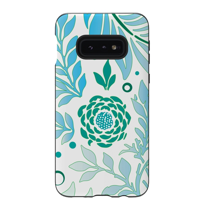 Galaxy S10e StrongFit Floral Design 3 by Bledi
