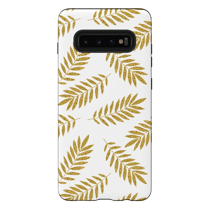 Galaxy S10 plus StrongFit Golden Palm by Creativeaxle