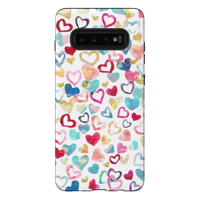 Galaxy S10 plus StrongFit Painted Love by gingerlique