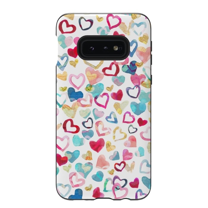 Galaxy S10e StrongFit Painted Love by gingerlique