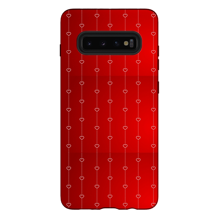 Galaxy S10 plus StrongFit VALENTINE RED HEARTS by MALLIKA