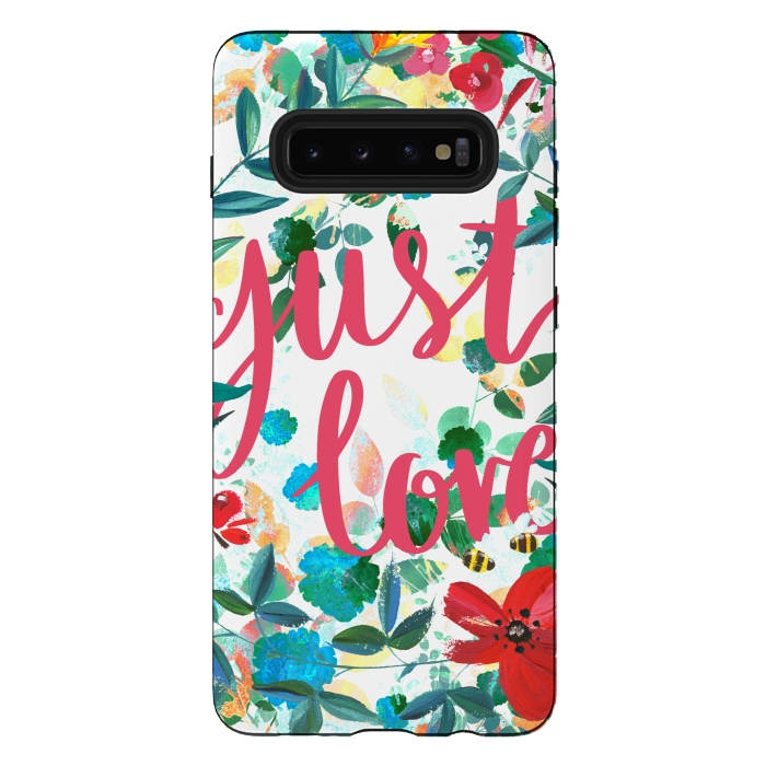 Galaxy S10 plus StrongFit Just love vibrant flowers and insects Valentine's by Oana 