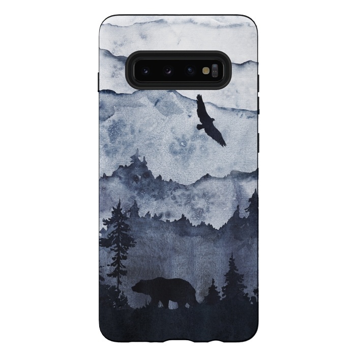 Galaxy S10 plus StrongFit The mountains are calling- bear and eagle by  Utart