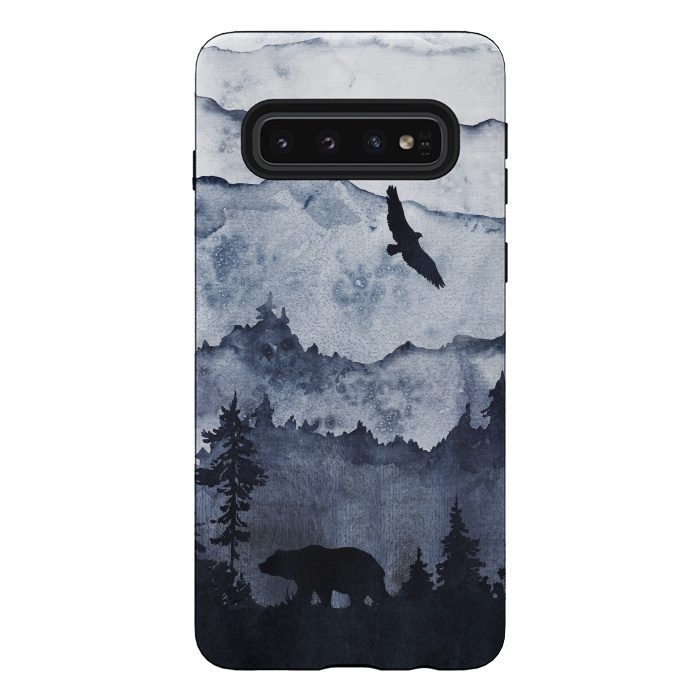 Galaxy S10 StrongFit The mountains are calling- bear and eagle by  Utart