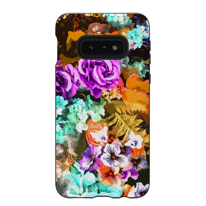 Galaxy S10e StrongFit Beautiful detail / Watercolor flowers by Bledi