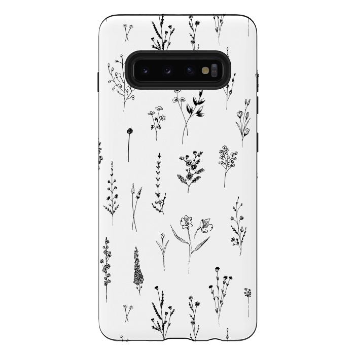 Galaxy S10 plus StrongFit Wilflowers by Anis Illustration
