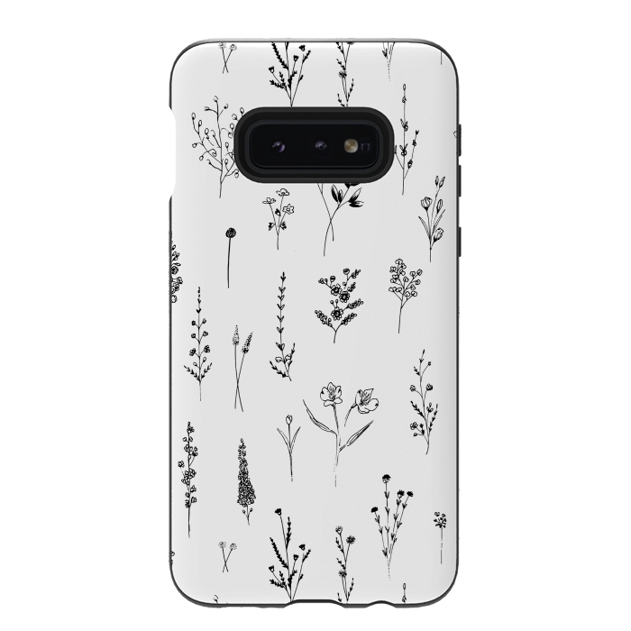 Galaxy S10e StrongFit Wilflowers by Anis Illustration