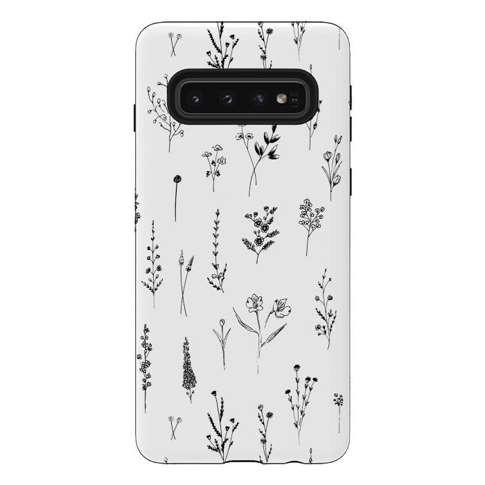 Galaxy S10 StrongFit Wilflowers by Anis Illustration