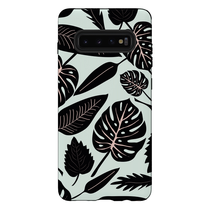 Galaxy S10 plus StrongFit Monstera leaves by Anis Illustration