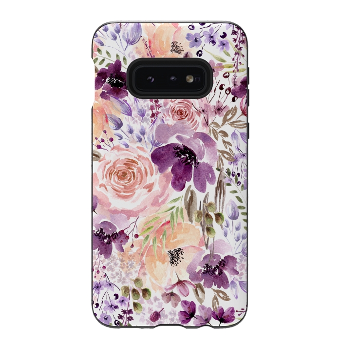 Galaxy S10e StrongFit Floral Chaos by Anis Illustration