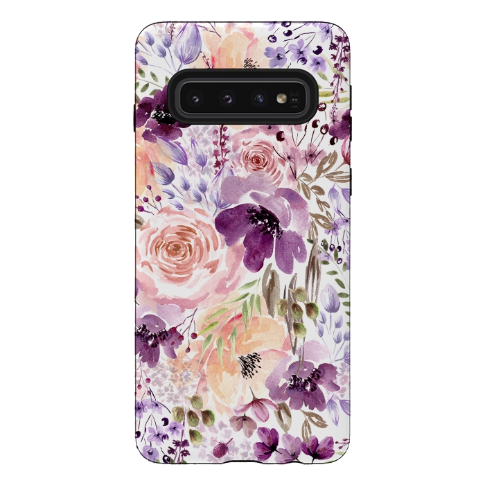 Galaxy S10 StrongFit Floral Chaos by Anis Illustration
