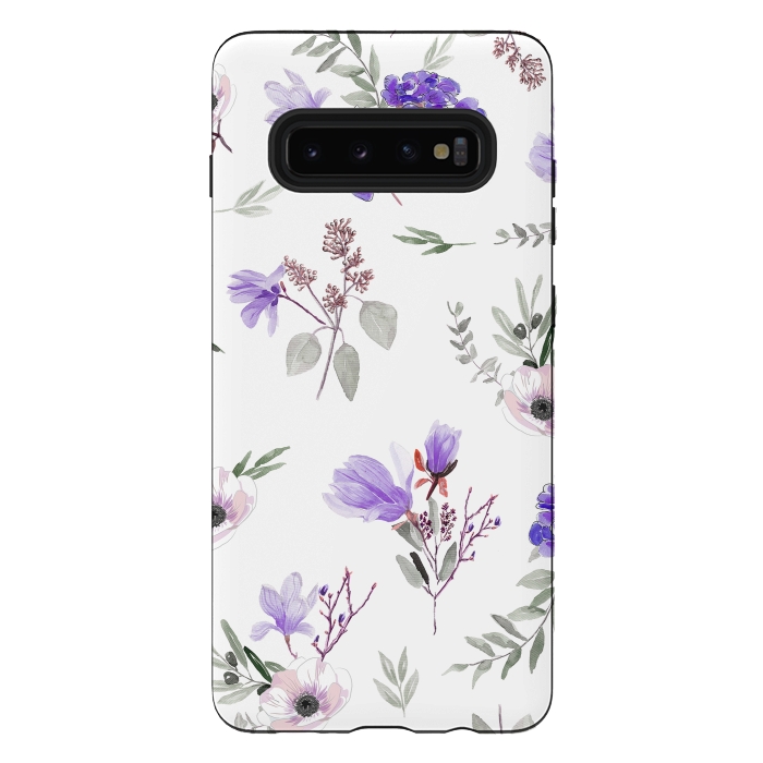Galaxy S10 plus StrongFit Floral pattern by Anis Illustration