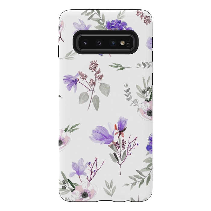 Galaxy S10 StrongFit Floral pattern by Anis Illustration