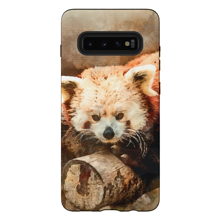 Galaxy S10 plus StrongFit Red Panda by Creativeaxle