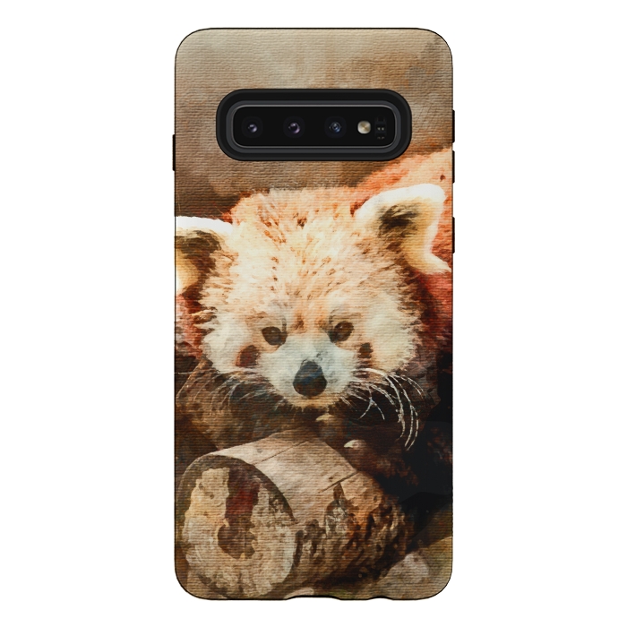 Galaxy S10 StrongFit Red Panda by Creativeaxle