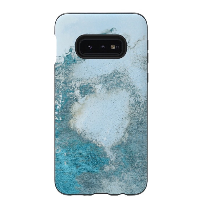 Galaxy S10e StrongFit Ice Blue Marble  by  Utart