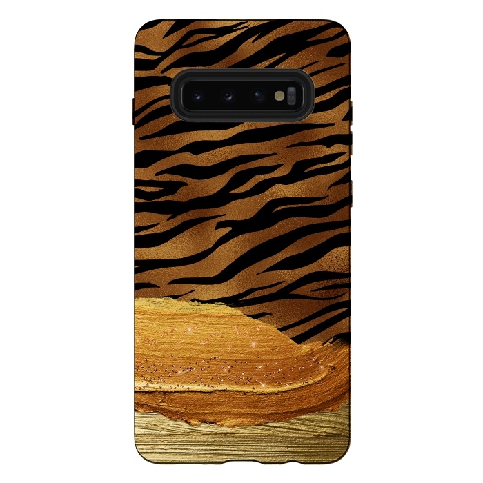 Galaxy S10 plus StrongFit Hot Tiger Skin  by  Utart