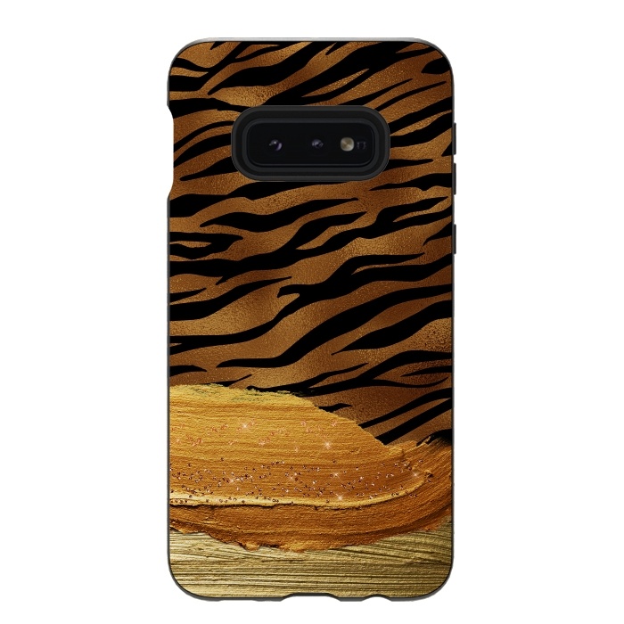 Galaxy S10e StrongFit Hot Tiger Skin  by  Utart