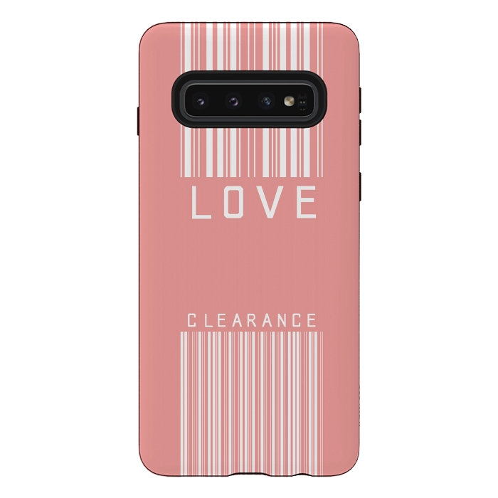 Galaxy S10 StrongFit Love Clearance by Art Design Works