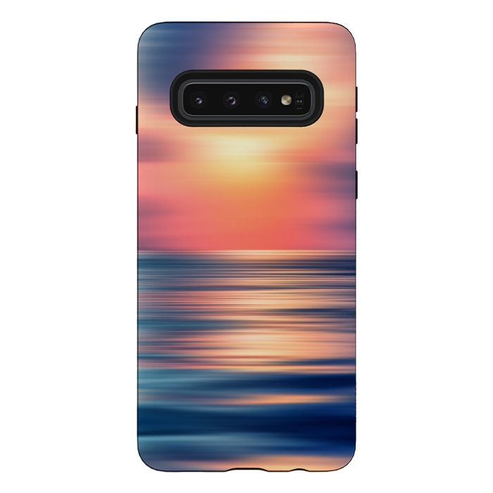 Galaxy S10 StrongFit Abstract Sunset II by Art Design Works