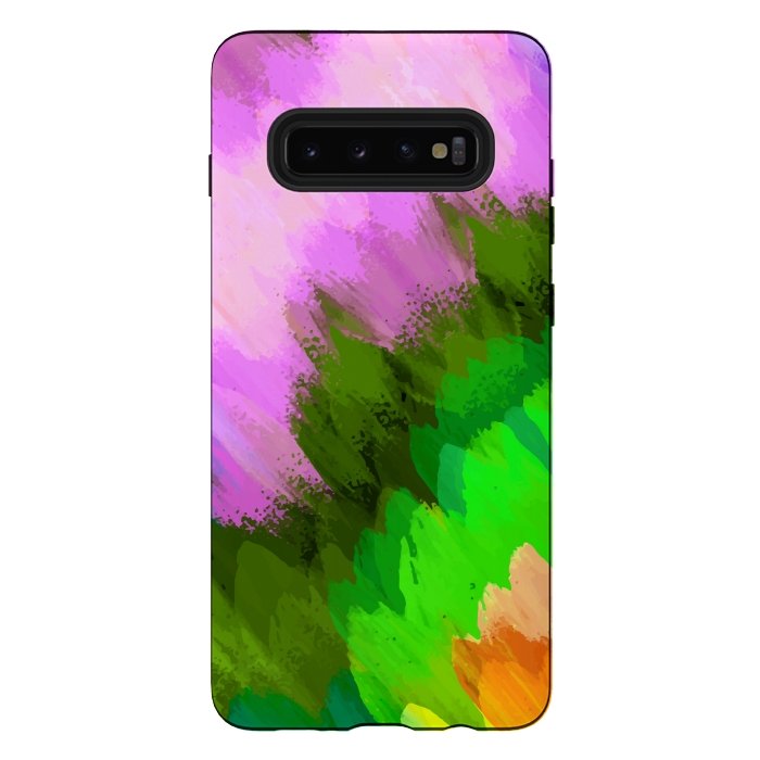 Galaxy S10 plus StrongFit Watercolor waterfall, nature by Bledi
