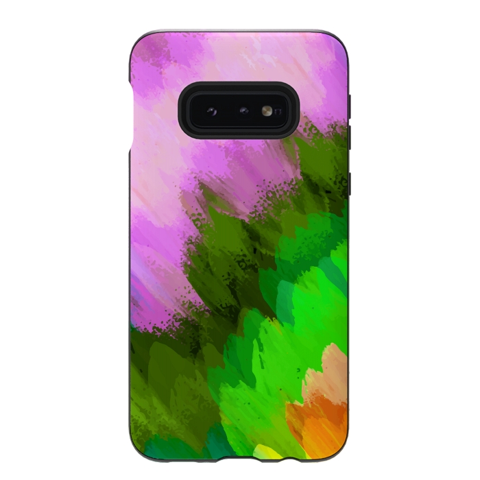 Galaxy S10e StrongFit Watercolor waterfall, nature by Bledi