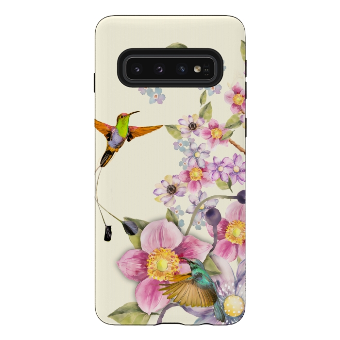 Galaxy S10 StrongFit Tropical Kingfisher by Creativeaxle
