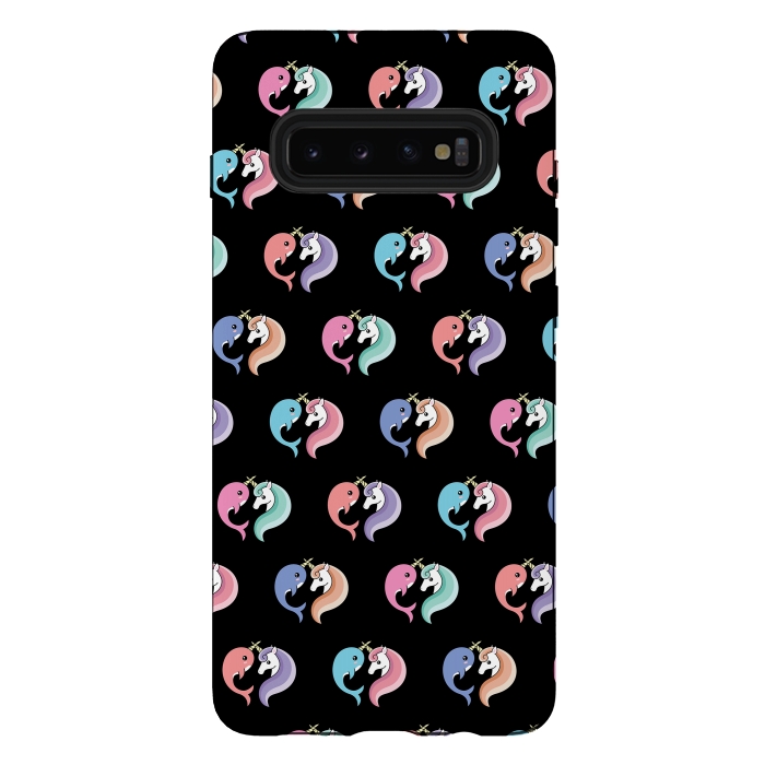 Galaxy S10 plus StrongFit Unique love pattern by Laura Nagel
