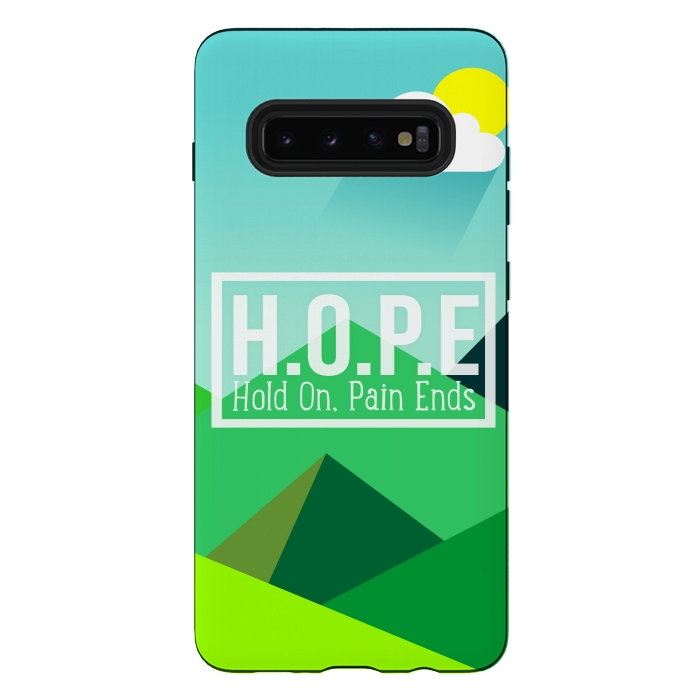 Galaxy S10 plus StrongFit HOPE - Hold On Pain Ends by Dhruv Narelia