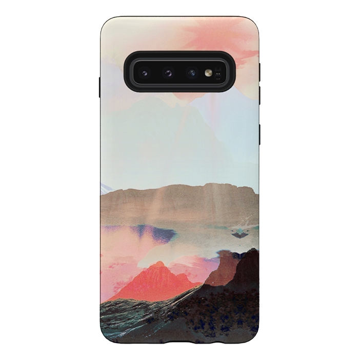 Galaxy S10 StrongFit Elegant mountain sunset landscape by Oana 