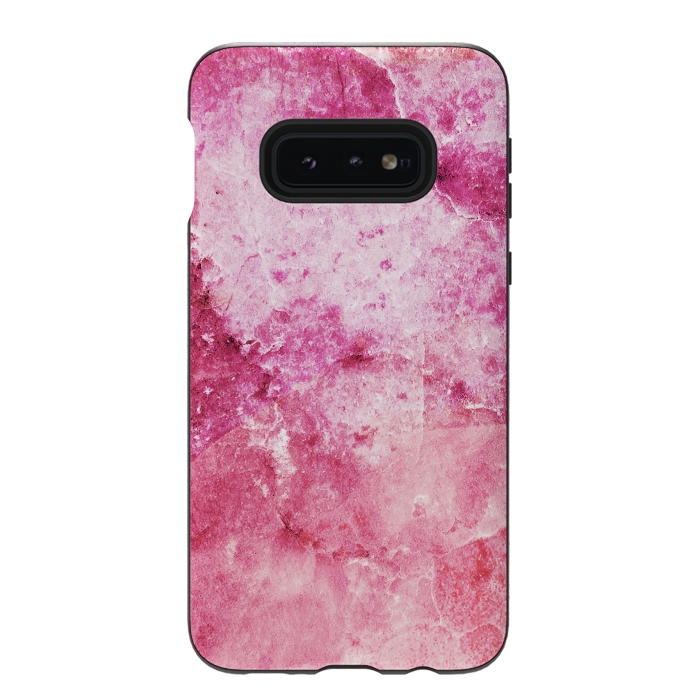 Galaxy S10e StrongFit Pink fuchsia elegant marble by Oana 