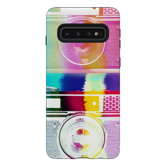 Galaxy S10 StrongFit Colorful vintage cameras by Oana 