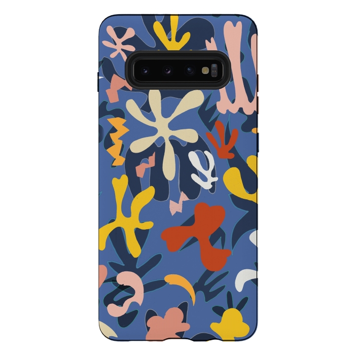 Galaxy S10 plus StrongFit Colorful Matisse inspired colorful pattern by Oana 