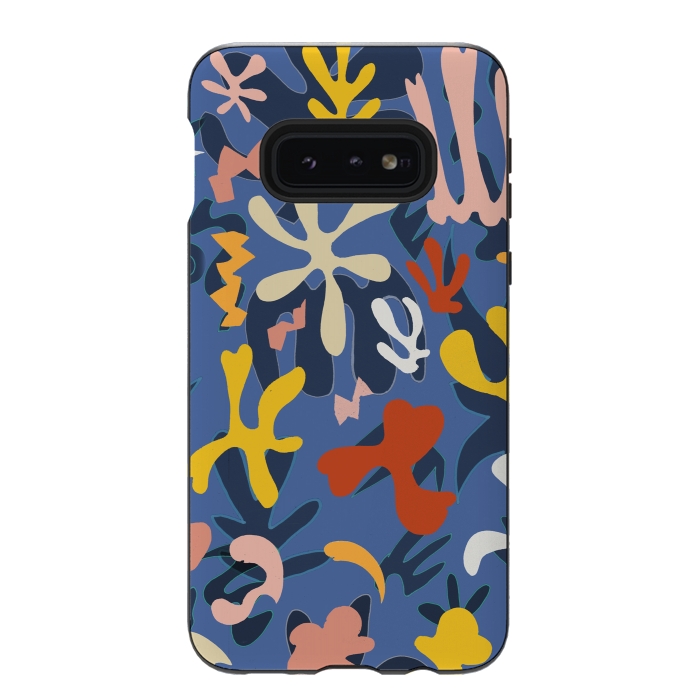 Galaxy S10e StrongFit Colorful Matisse inspired colorful pattern by Oana 