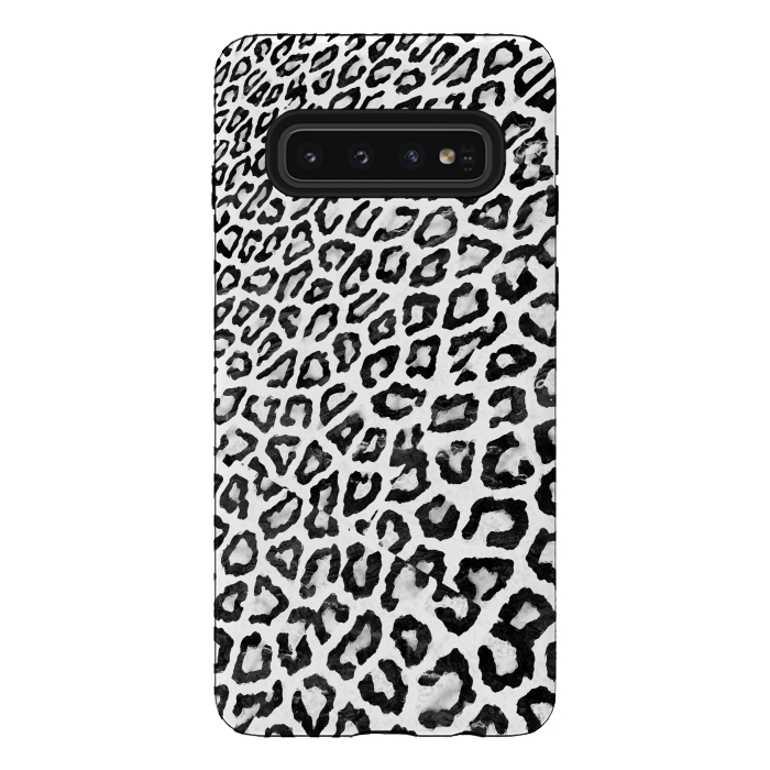 Galaxy S10 StrongFit Leopard print perspective effect by Oana 