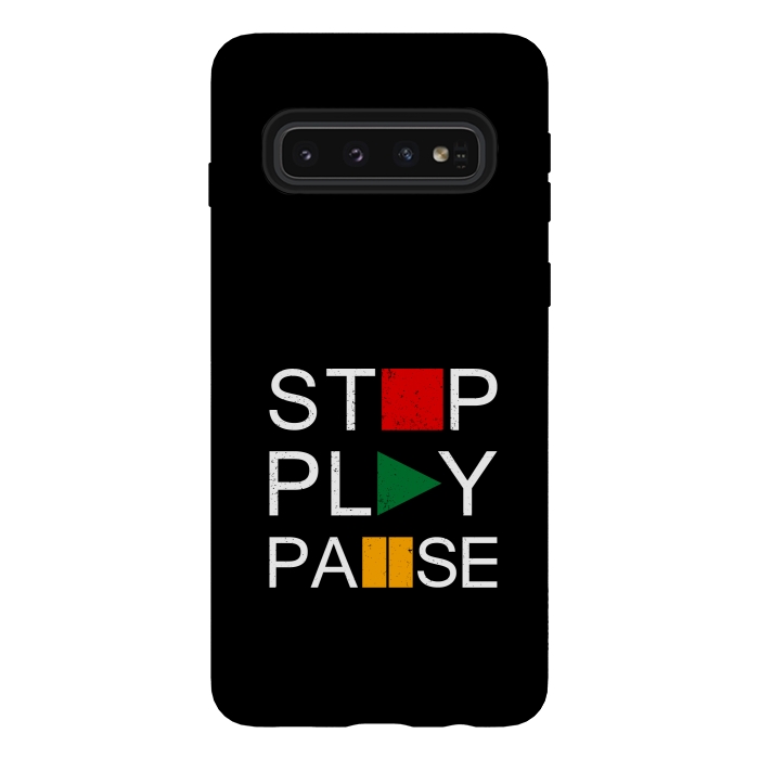 Galaxy S10 StrongFit stop play pause by TMSarts