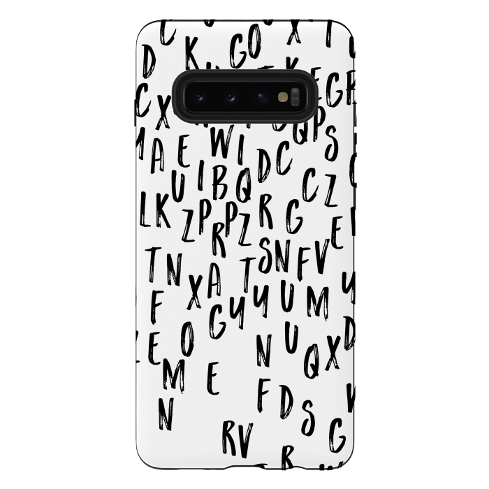 Galaxy S10 plus StrongFit Alphabet Letters by Karolina