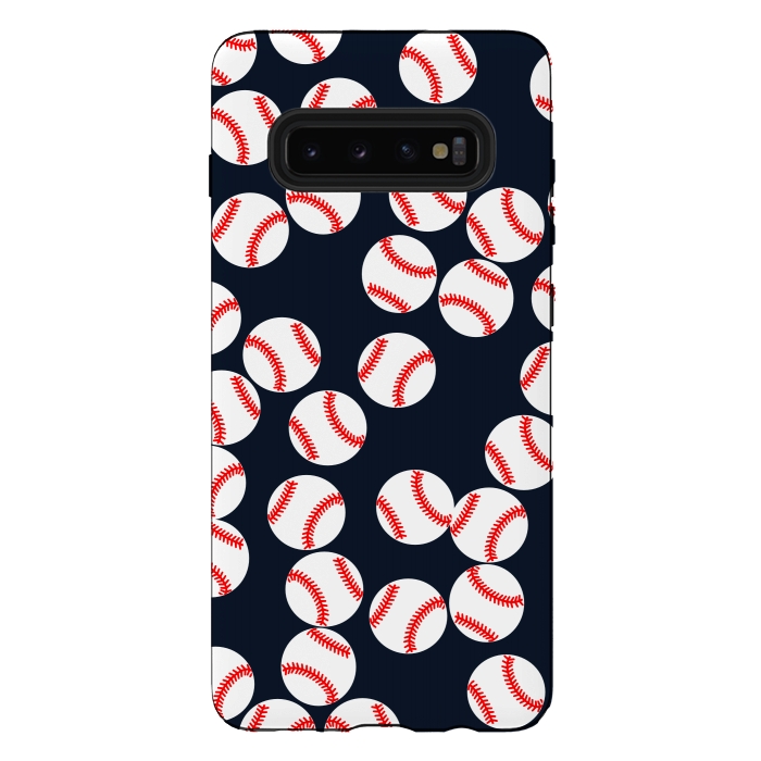 Galaxy S10 plus StrongFit Cute Baseball Print by Karolina